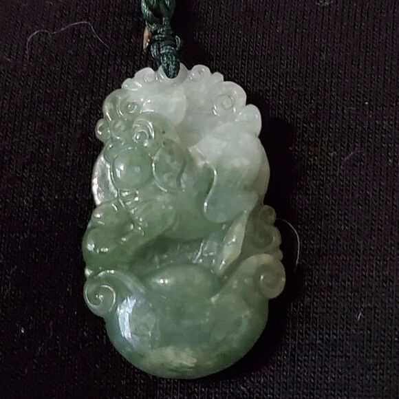 Oriental Jade Chinese Horoscope Necklace - Picture 3 of 4